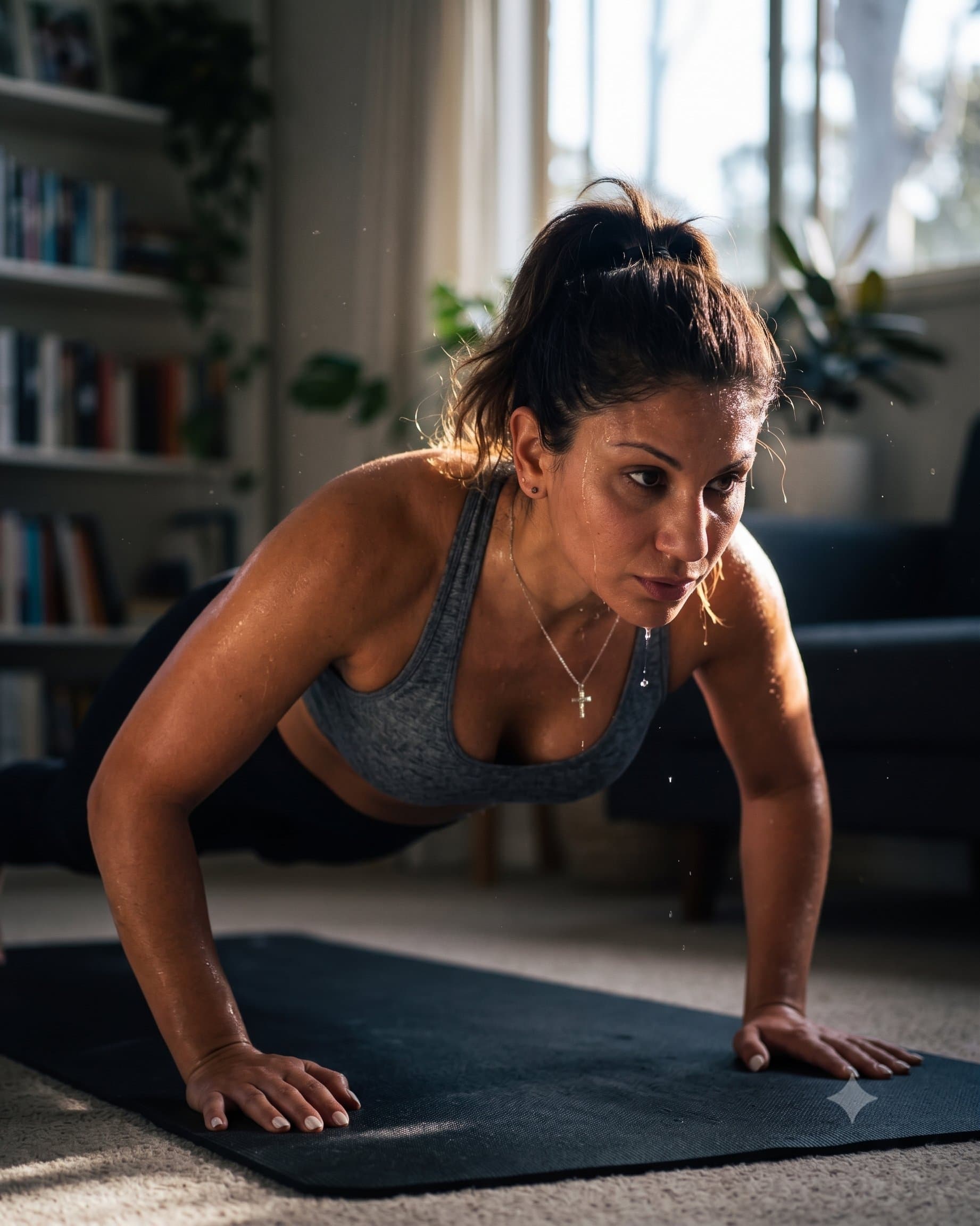 Erica leading a workout